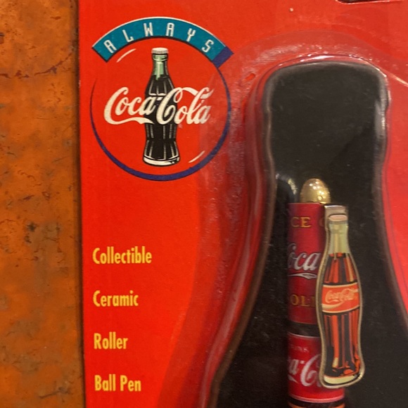 Vintage 1996 Coca-Cola Ceramic Roller Ball Pen in Collector Tin - Picture 2 of 9